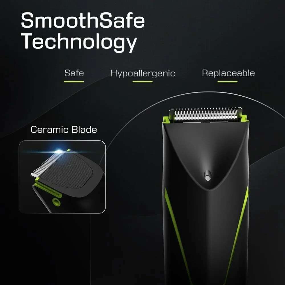 Men’s Electric Body Hair Trimmer – Waterproof Groin & Ball Groomer, Cordless Rec